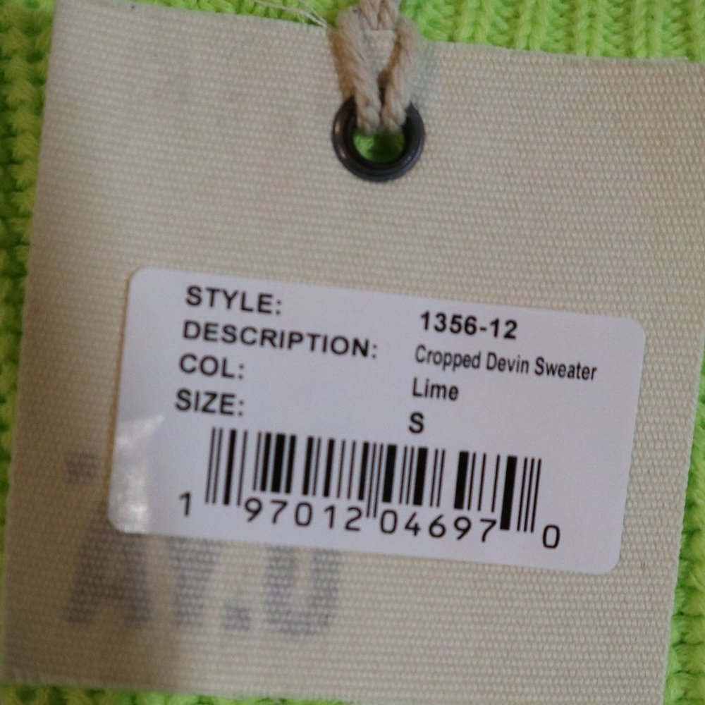 SER.O.YA Women's Green Crop Top Sweater Size S - Picture 5 of 7